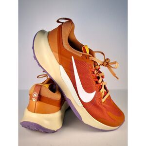 Nike Juniper Trail 2 Next Nature Running Shoes Women's Size 8 Rust Orange White